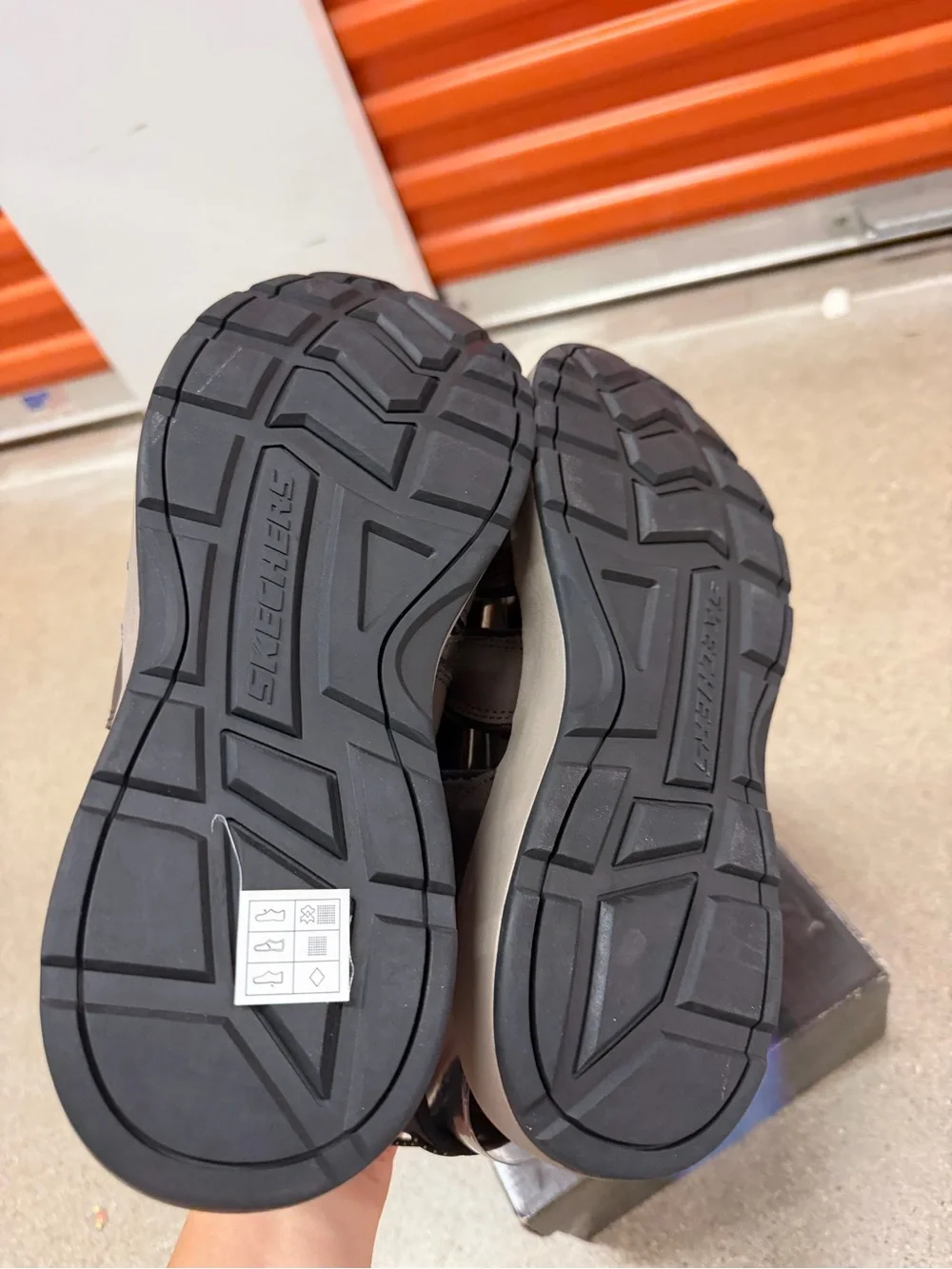 NWB Skechers Melbo Journey Man 2  Wide Fit Men's Brown  Sandals with Bungee Lace